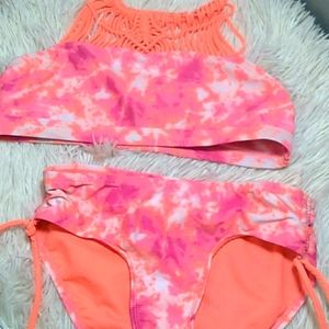 Girls Justice two piece swimsuit Sz 10